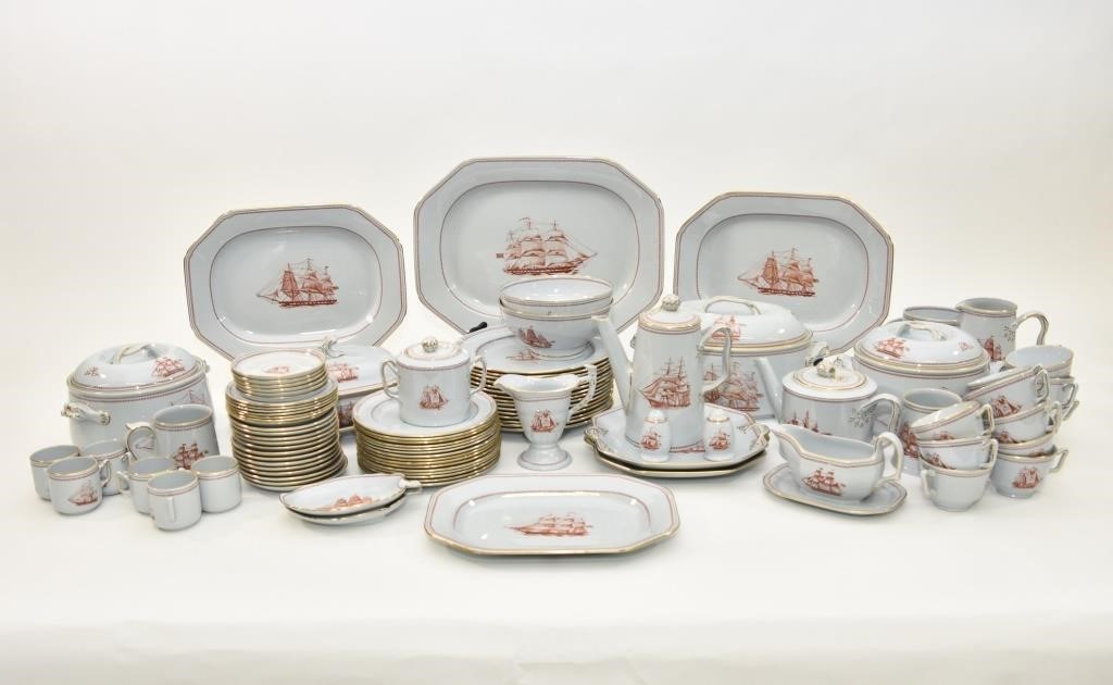 Appraisal: Large set of Spode China in the Trade Winds pattern