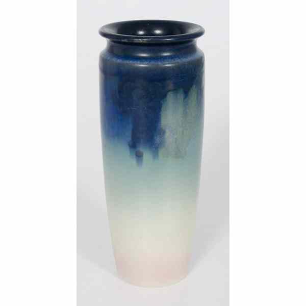 Appraisal: Rookwood Vellum Glaze Vase Van Horne American a cylindrical Rookwood