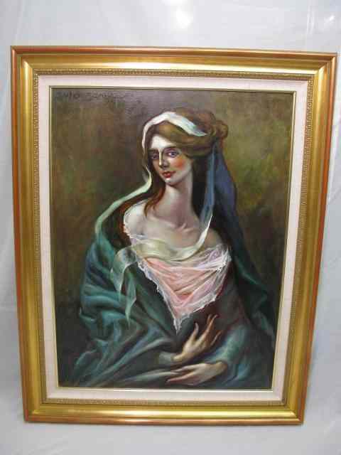 Appraisal: Oil on canvas painting signed Dulce Beatriz th century titled