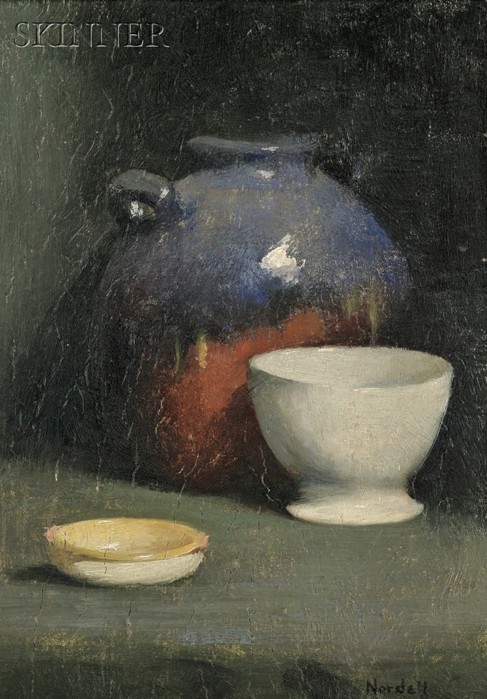 Appraisal: Carl John David Nordell American - Still Life with Cup