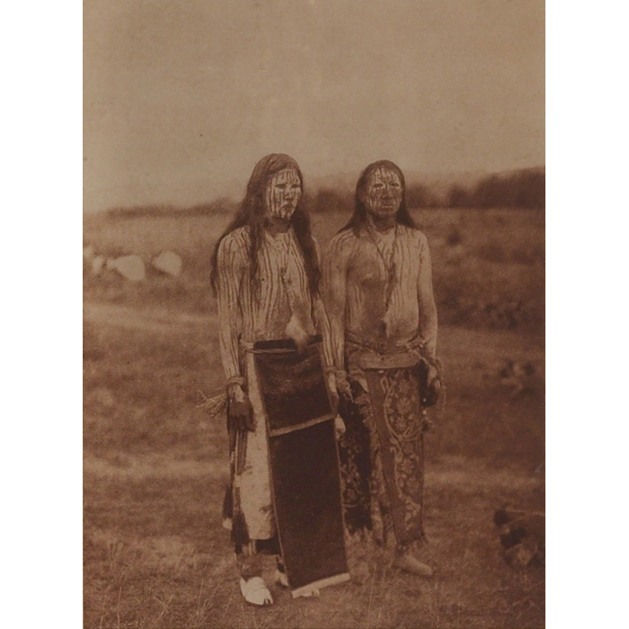 Appraisal: Edward Sheriff Curtis photogravure Sun Dance Pledgers Cheyenne margin stamped