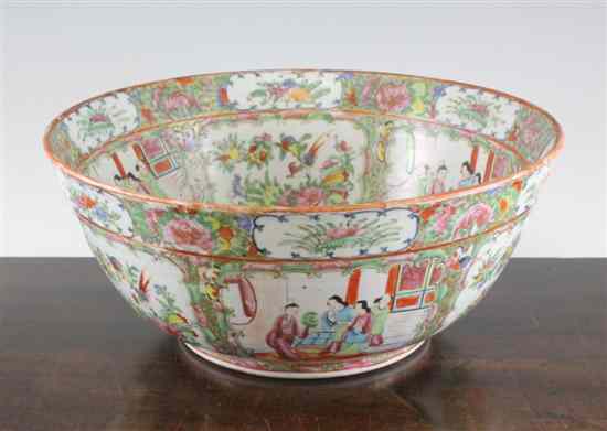 Appraisal: A Chinese Canton decorated famille rose bowl late th century