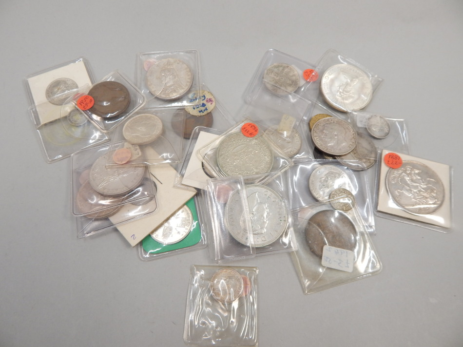 Appraisal: Various British coins from Queen Victoria onwards to include silver