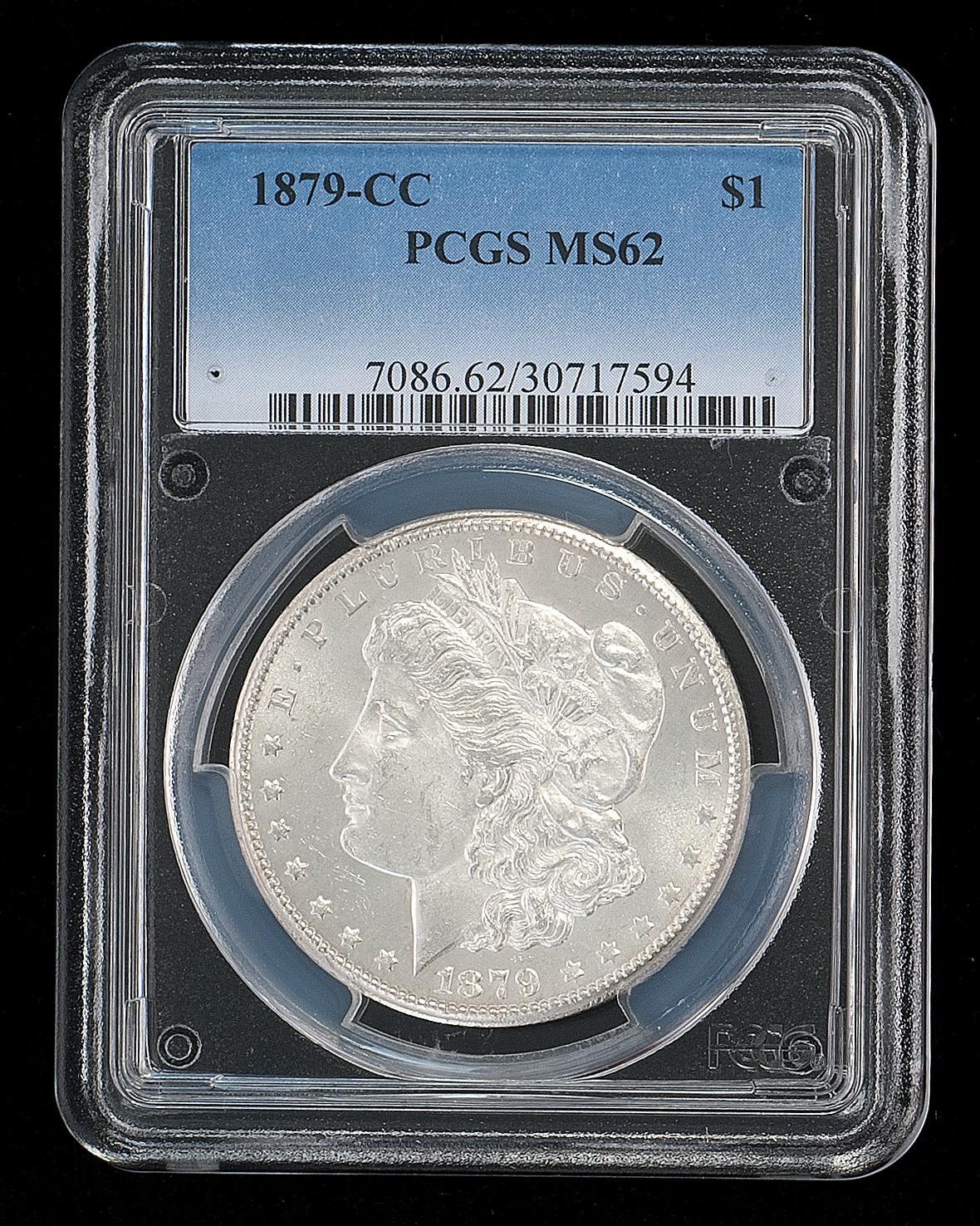 Appraisal: -CC U S MORGAN SILVER DOLLAR PCGS graded MS-