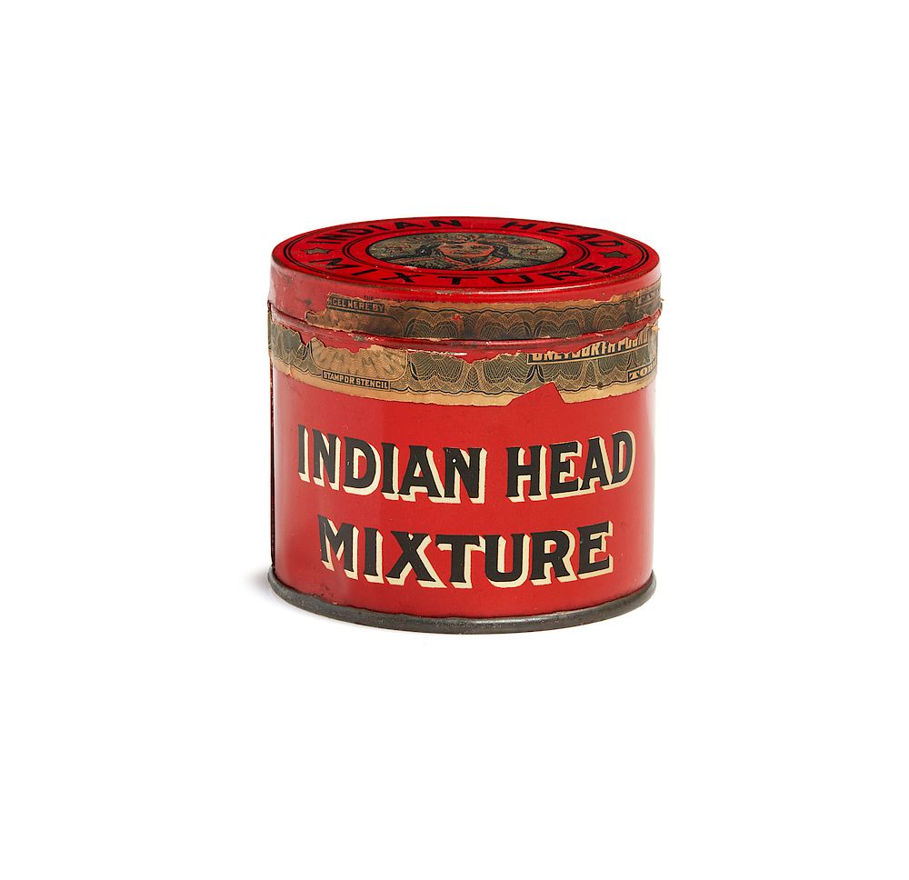 Appraisal: Indian Head Tobacco Tin Indian Head Tobacco Mixture tin manufactured