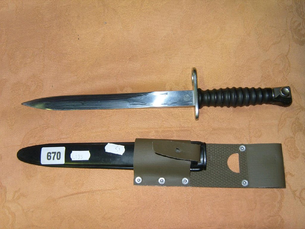 Appraisal: A Swedish bayonet and scabbard