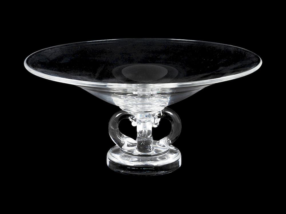 Appraisal: A Steuben Glass Compote Height x diameter inches A Steuben