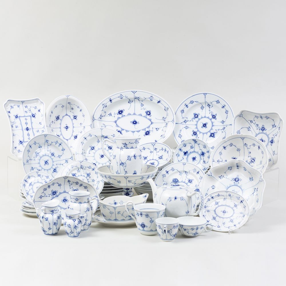 Appraisal: Royal Copenhagen Porcelain Part Service in the 'Blue Lace' Pattern