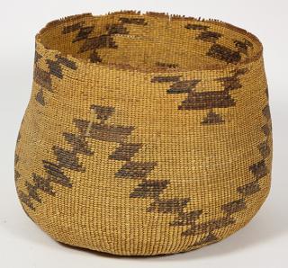 Appraisal: Native American Pit River storage basket Native American Northeast California