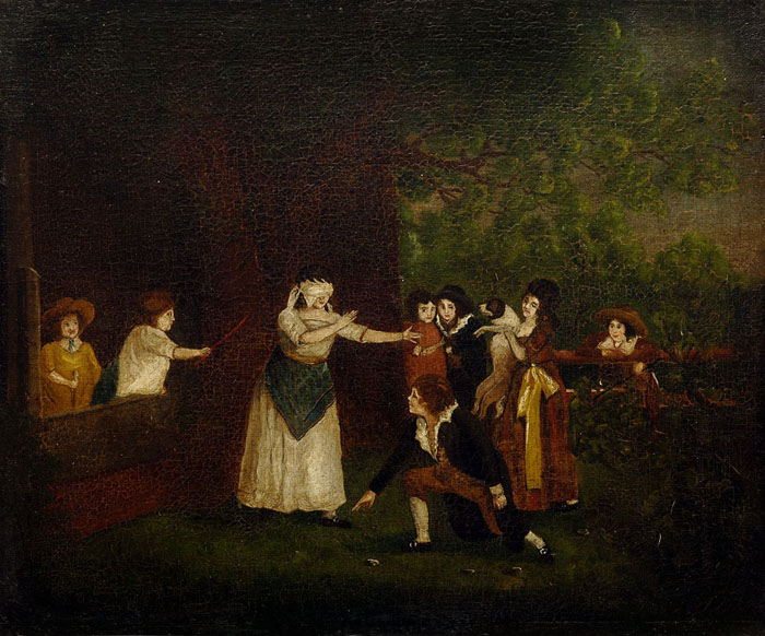 Appraisal: A GAME OF BLINDMAN'S BLUFF ENGLISH SCHOOL LATE EIGHTEENTH CENTURY