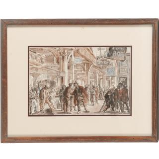 Appraisal: Reginald Marsh painting Reginald Marsh painting Reginald Marsh American -