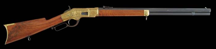 Appraisal: FABULOUS IDENTIFIED ENGRAVED WINCHESTER MODEL LEVER ACTION RIFLE Cal RF