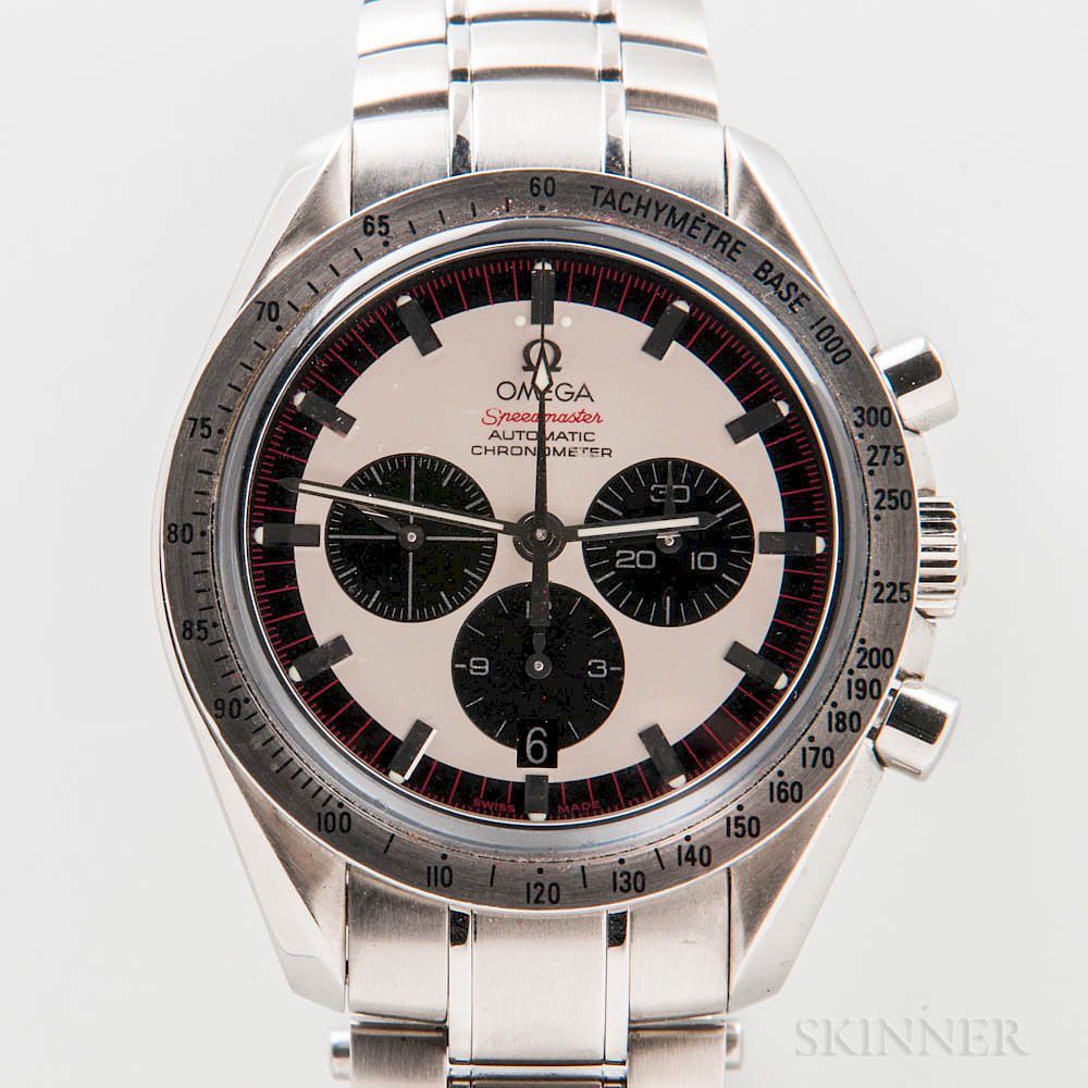 Appraisal: Limited Edition Omega Michael Schumacher Speedmaster Wristwatch Full Set Limited