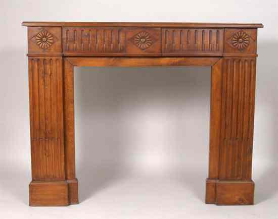 Appraisal: A French Provincial Louis XVI Style Beech Fire Surround circa