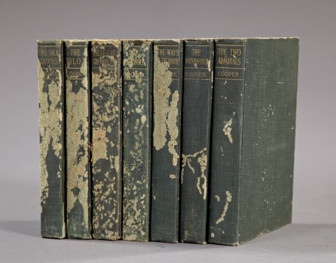 Appraisal: Seven Dark Green Cloth-Bound Volumes of the works of James