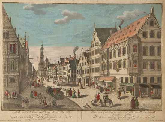 Appraisal: Probst Georg Balthasar vues d'optique of Augsburg Prospectus ex Foro