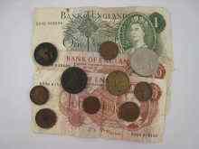 Appraisal: Numismatics Mainly British currency including an half farthing pound and