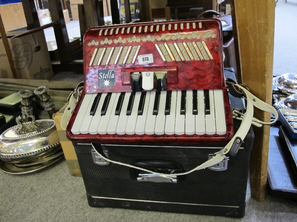 Appraisal: A Stella accordion in case