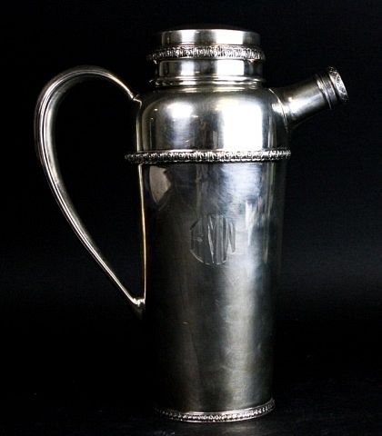 Appraisal: R Wallace Sons Sterling Cocktail Shaker American sterling silver cocktail