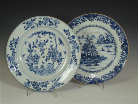 Appraisal: A group of th th century Chinese blue painted plates