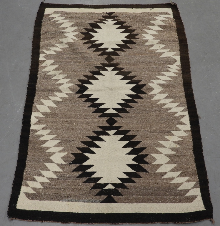 Appraisal: NATIVE AMERICAN NAVAJO INDIAN EYE DAZZLER RUG Native American Early