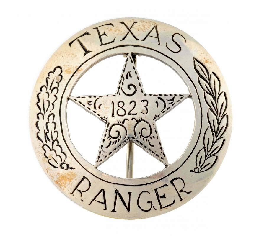 Appraisal: Texas Ranger Silver Pin Hallmarked on the back Features nice