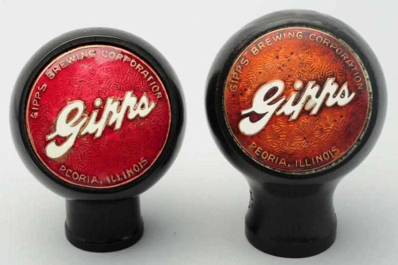 Appraisal: Lot of Gipps Beer Tap Knobs Includes one with red