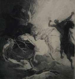 Appraisal: Norman Lindsay - What the Deer Said etching engraving and