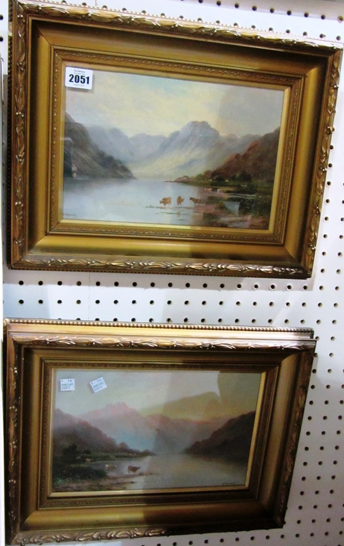 Appraisal: McKenzie circa Loch scenes a pair oil on canvas signed