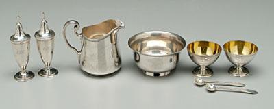 Appraisal: Eight pieces Tiffany sterling all with marks for - helmet