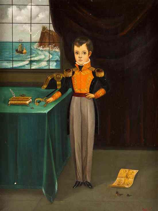 Appraisal: Horacio Renteria Rocha Mexican - Portrait of a Boy oil