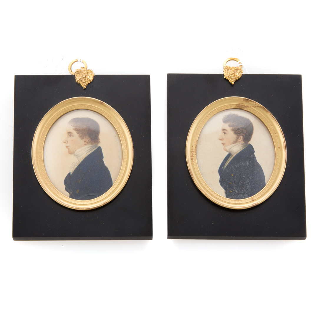 Appraisal: John Dixon of Bath Two portrait miniatures English active -