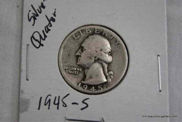 Appraisal: S Silver Washington cent Quarter CoinIn very good collectible condition