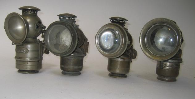 Appraisal: Four Lucas carbide lamps two Calcia King a Luminator and