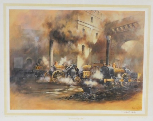 Appraisal: David Weston - Rocket at Edge Hill artist signed print