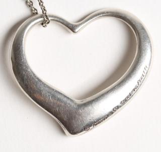 Appraisal: Elsa Peretti for Tiffany Sterling Heart Necklace The floating heart