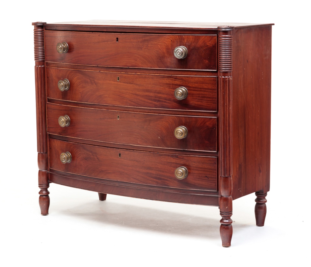 Appraisal: Second quarter th century mahogany with pine secondary Top with