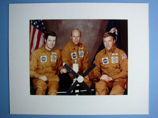 Appraisal: Skylab I Autographed Crew Portrait An x inch signed color