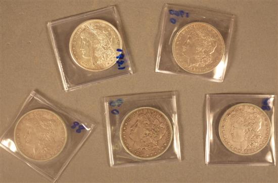 Appraisal: Lot of Morgan Silver Dollars -O -O