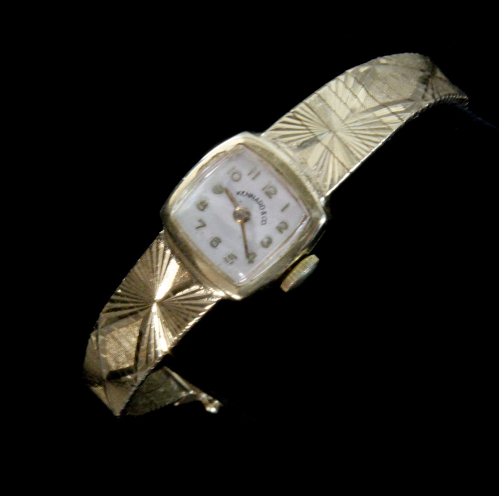 Appraisal: - Kennard Co K Gold Watch and Band Kennard Co