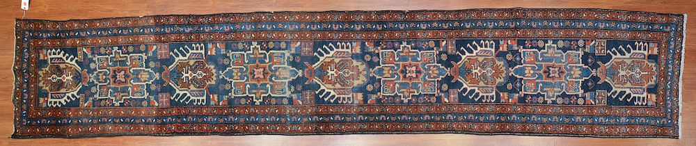 Appraisal: Antique Herez runner approx x Persia circa Condition Has some