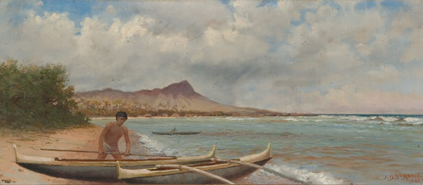 Appraisal: STRONG JR JOSEPH DWIGHT American - Hawaiian Fisherman Near Diamond