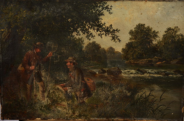 Appraisal: LATE TH EARLY TH CENTURY ENGLISH SCHOOL Two fishermen on