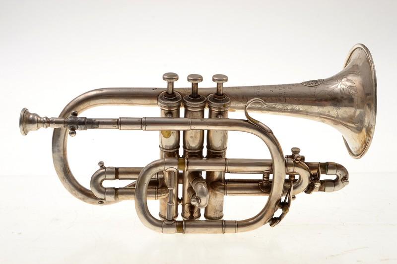 Appraisal: CORNET Bb - LATE TH CENTURY SILVER CORNET 'PROTOTYPE BY