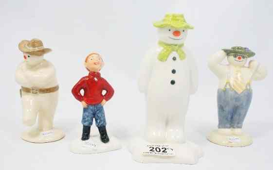 Appraisal: A Collection of Royal Doulton Snowman figures Cowboy DS Stylish