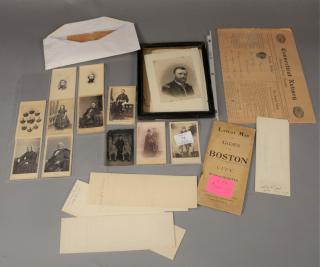 Appraisal: Lot with ten Cartes De Visite one tin type rebel