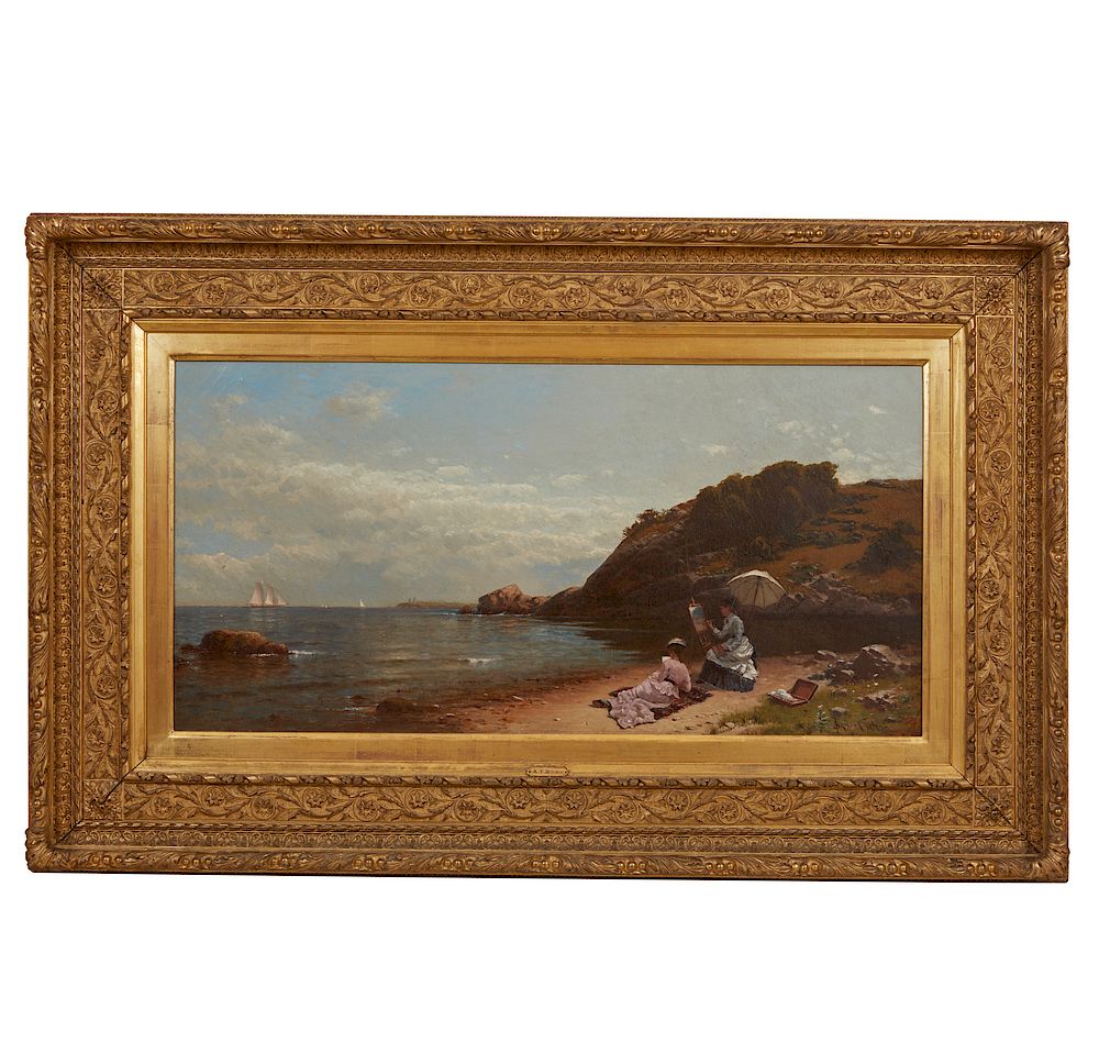 Appraisal: Alfred Thompson Bricher - Painting Seascape Framed Alfred Thompson Bricher