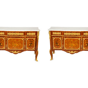 Appraisal: A Pair of Louis XV XVI Transitional Style Gilt Bronze