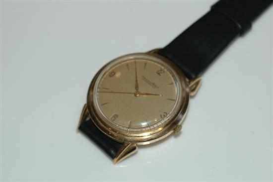 Appraisal: AN INTERNATIONAL WATCH COMPANY SCHAFFHAUSEN MANUAL WIND WRISTWATCH WITH ARABIC