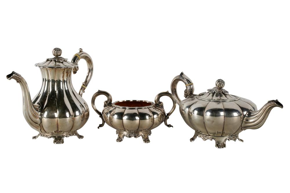 Appraisal: AMERICAN SILVERPLATE PARTIAL TEA SERVICEan assembled set with various maker's